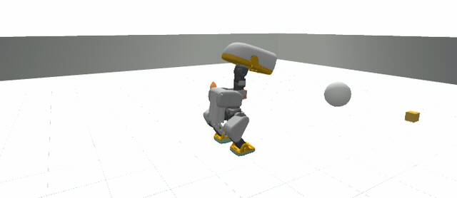 the duck picking something up
