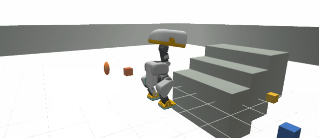 the duck pushing off a riser