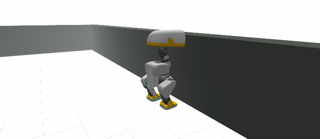 the duck flipping off a wall